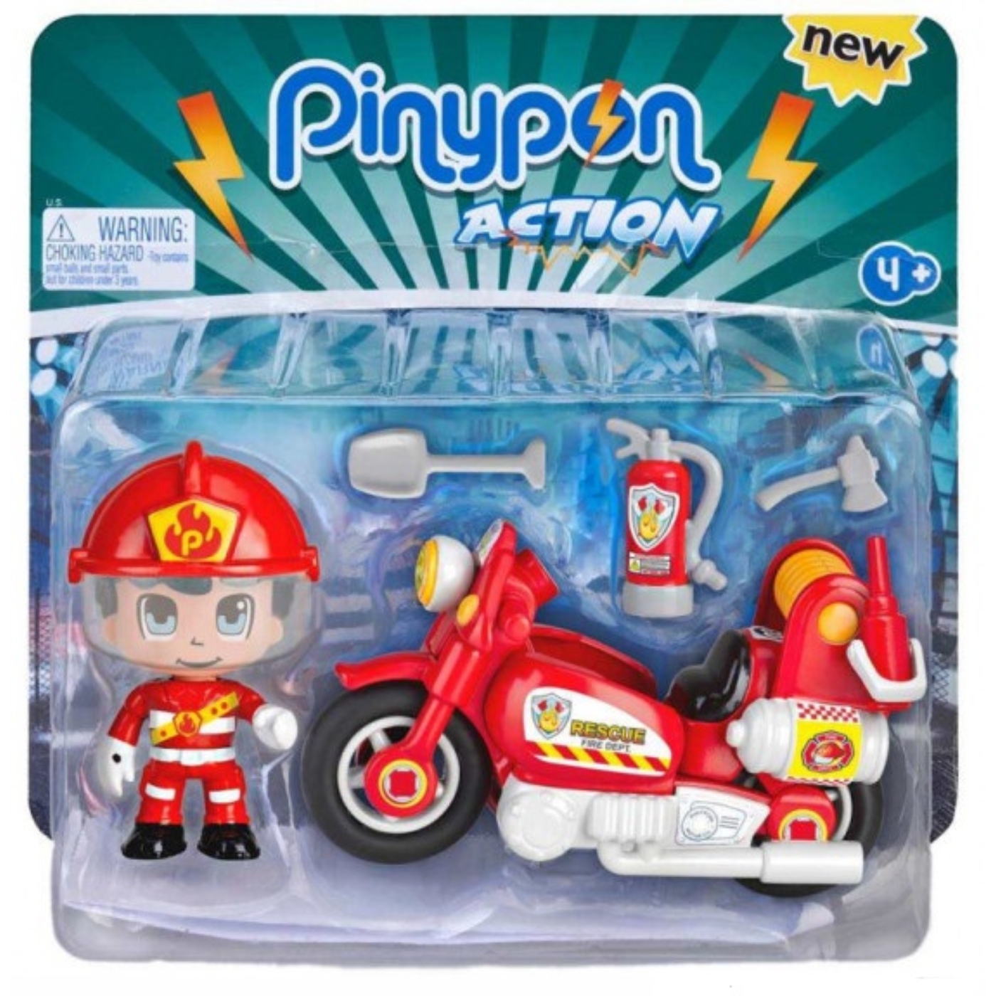 Pinypon Action - tűzoltó motorbiciklivel