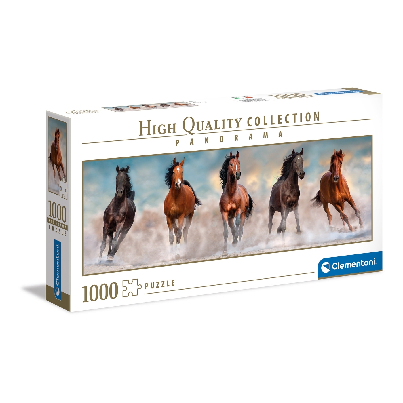 1000 db-os High Quality Collection Panoráma puzzle - Vágtázó lovak