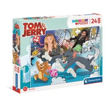 24 db-os SuperColor Maxi puzzle - Tom és Jerry