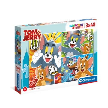 3x48 db-os SuperColor puzzle - Tom és Jerry
