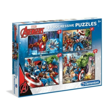 SuperColor 4 az 1-ben puzzle 20, 60, 100, 180 db-os - Marvel, A bosszúállók