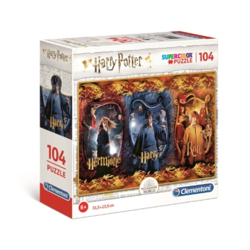 104 db-os SuperColor puzzle négyzet alakú dobozban - Harry Potter