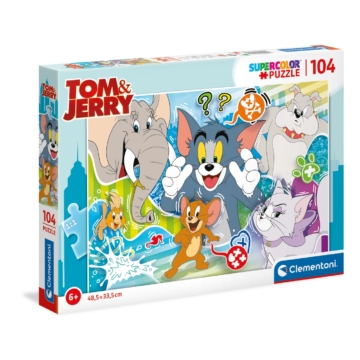 104 db-os SuperColor puzzle - Tom és Jerry 3.